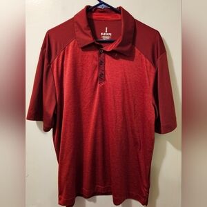 Elevate Toyota Logo Golf Polo Shirt Red Men's Size Large
